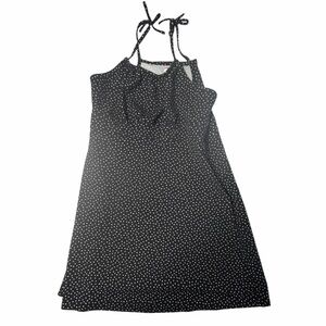 Limited Too Girls Size XL (16/18) Black White Flower Dress